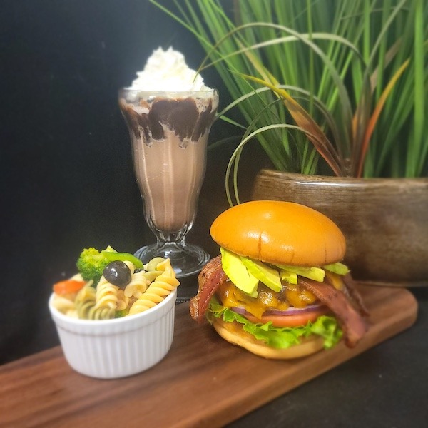 Burger with Pasta Combo